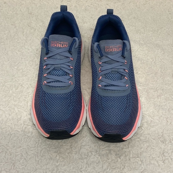Skechers Womens Go Run Max Cushioning Elite Shoes Sneaker Size 7.5 Blue pink - Picture 4 of 12